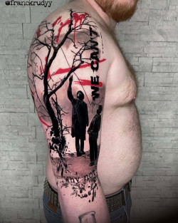 we cant trash polka tattoo