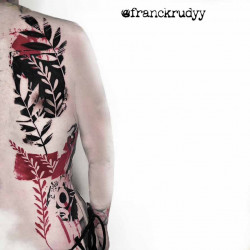 back original trash polka tattoo work